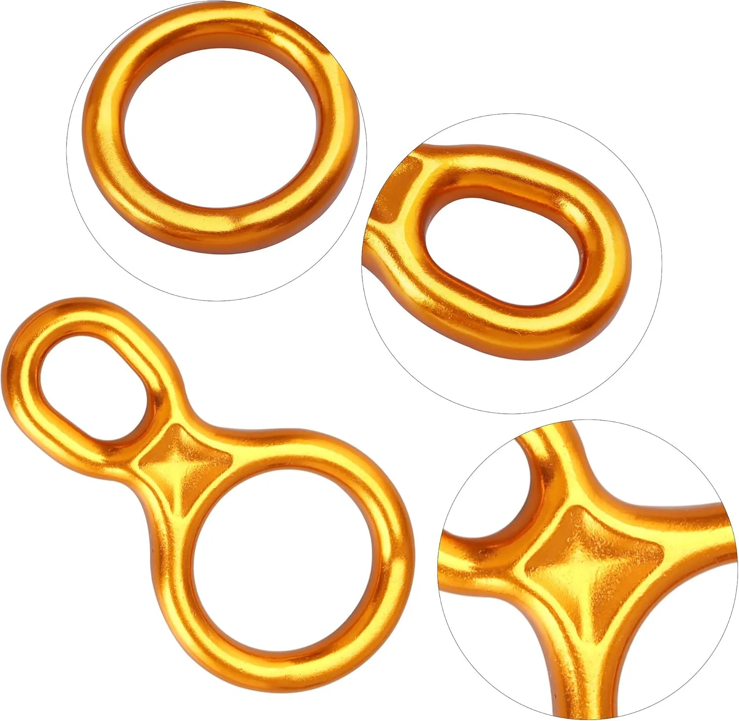 SOB Rescue Figure 8 Descender Belaying Belay Device Rock Climbing Rappelling Gear Aluminum Magnesium Alloy for Climbing,High Rescue,Mountaineering