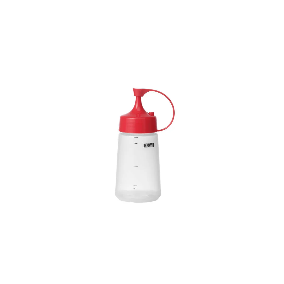 Soft Squeeze Bottle w/ Red Cap 300ml