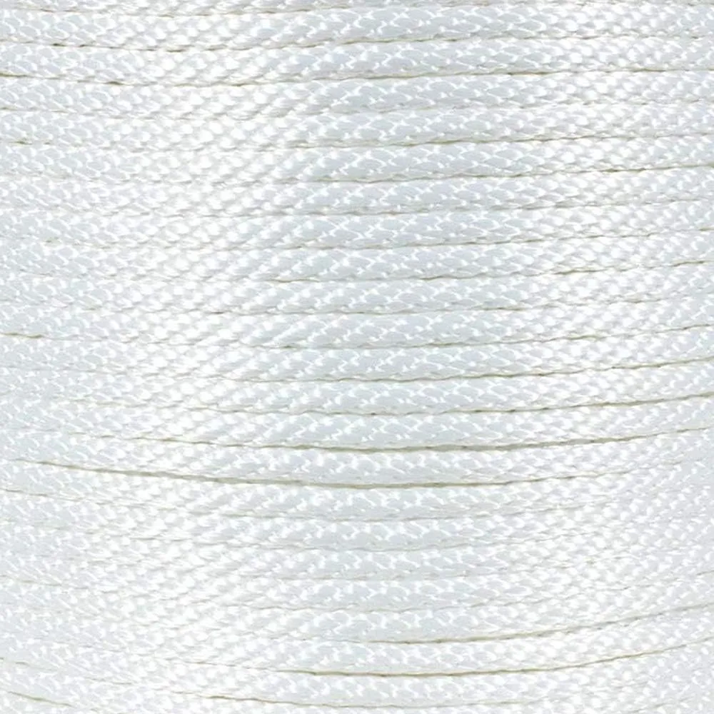 Solid Braid Nylon Rope - 1/4 Inch x 100 Feet - White