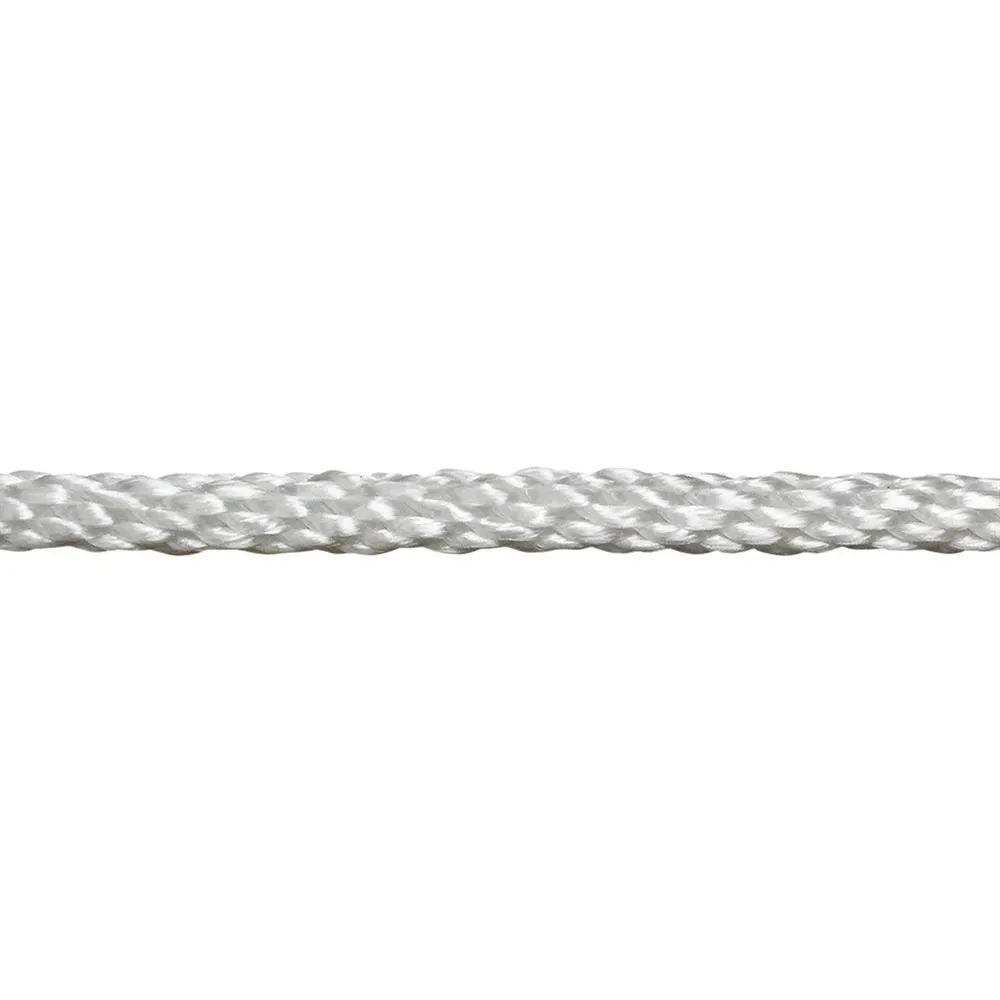 Solid Braided Nylon Rope - 3/16" x 500', White