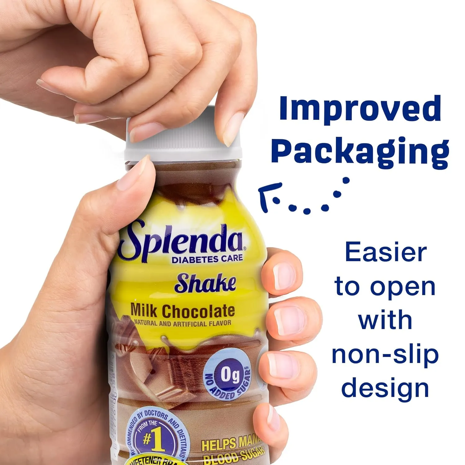 SPLENDA Diabetes Care Shakes - Meal Replacement Shake, 8 Fluid Ounces Per Bottle (Milk Chocolate, 12 Pack)