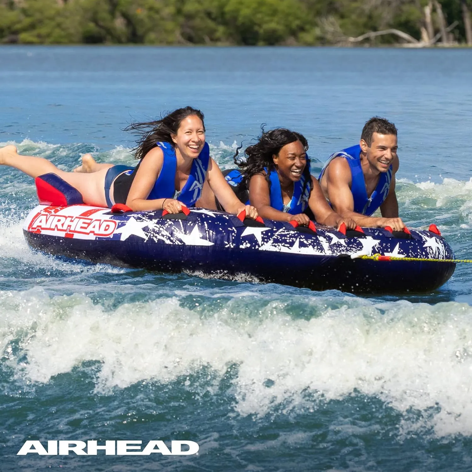 Sportsstuff Stars & Stripes | Towable Tube for Boating with 1-4 Rider Options