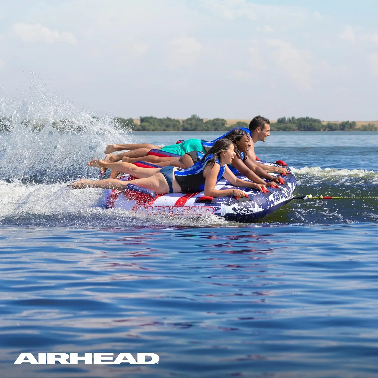 Sportsstuff Stars & Stripes | Towable Tube for Boating with 1-4 Rider Options