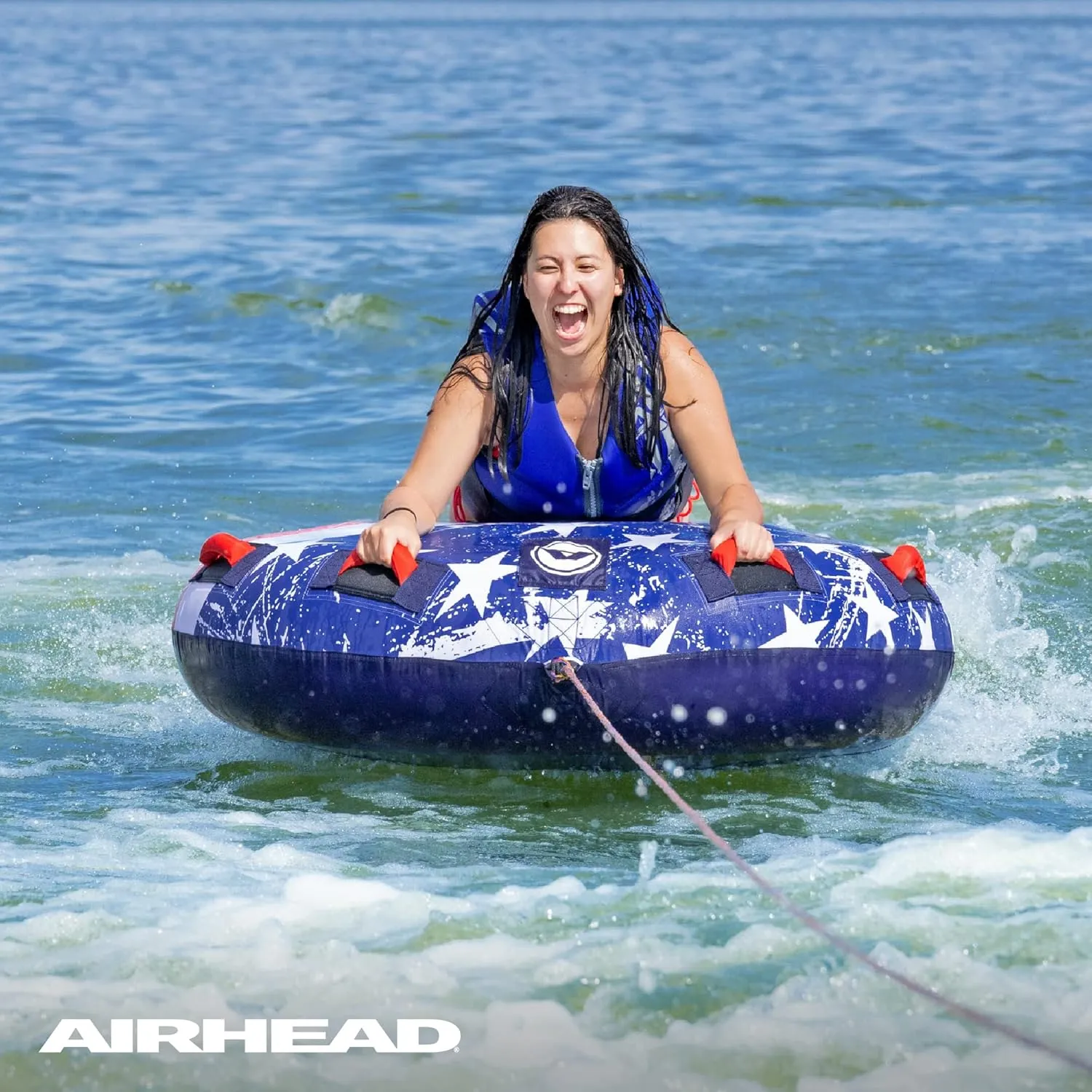 Sportsstuff Stars & Stripes | Towable Tube for Boating with 1-4 Rider Options