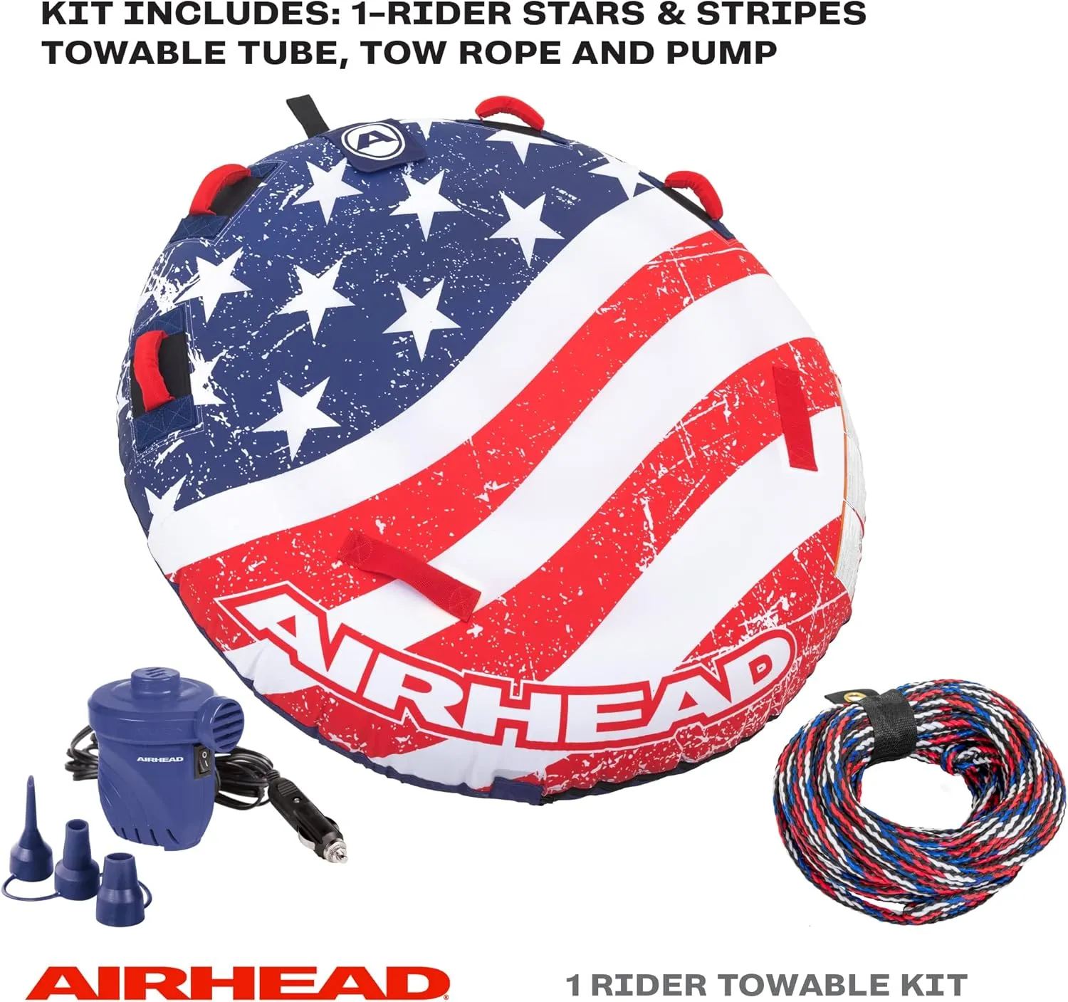 Sportsstuff Stars & Stripes | Towable Tube for Boating with 1-4 Rider Options