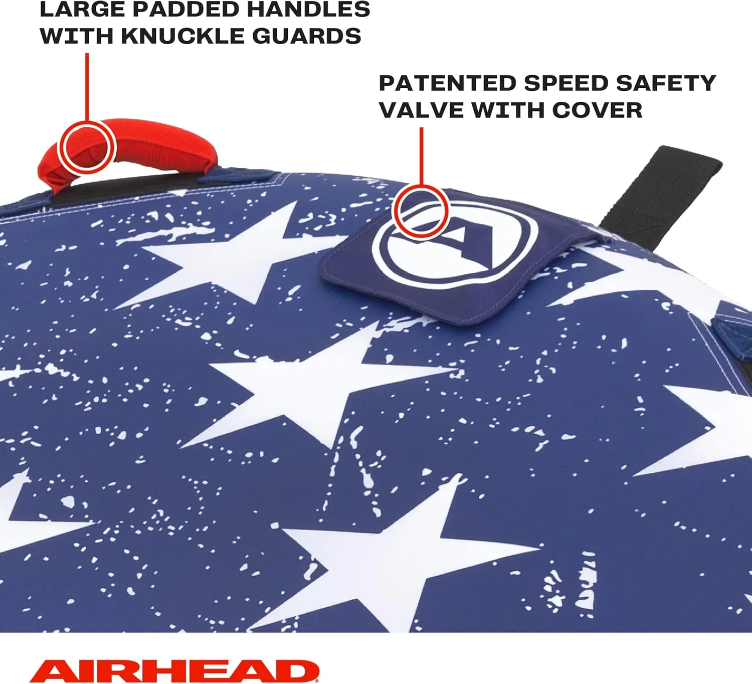 Sportsstuff Stars & Stripes | Towable Tube for Boating with 1-4 Rider Options
