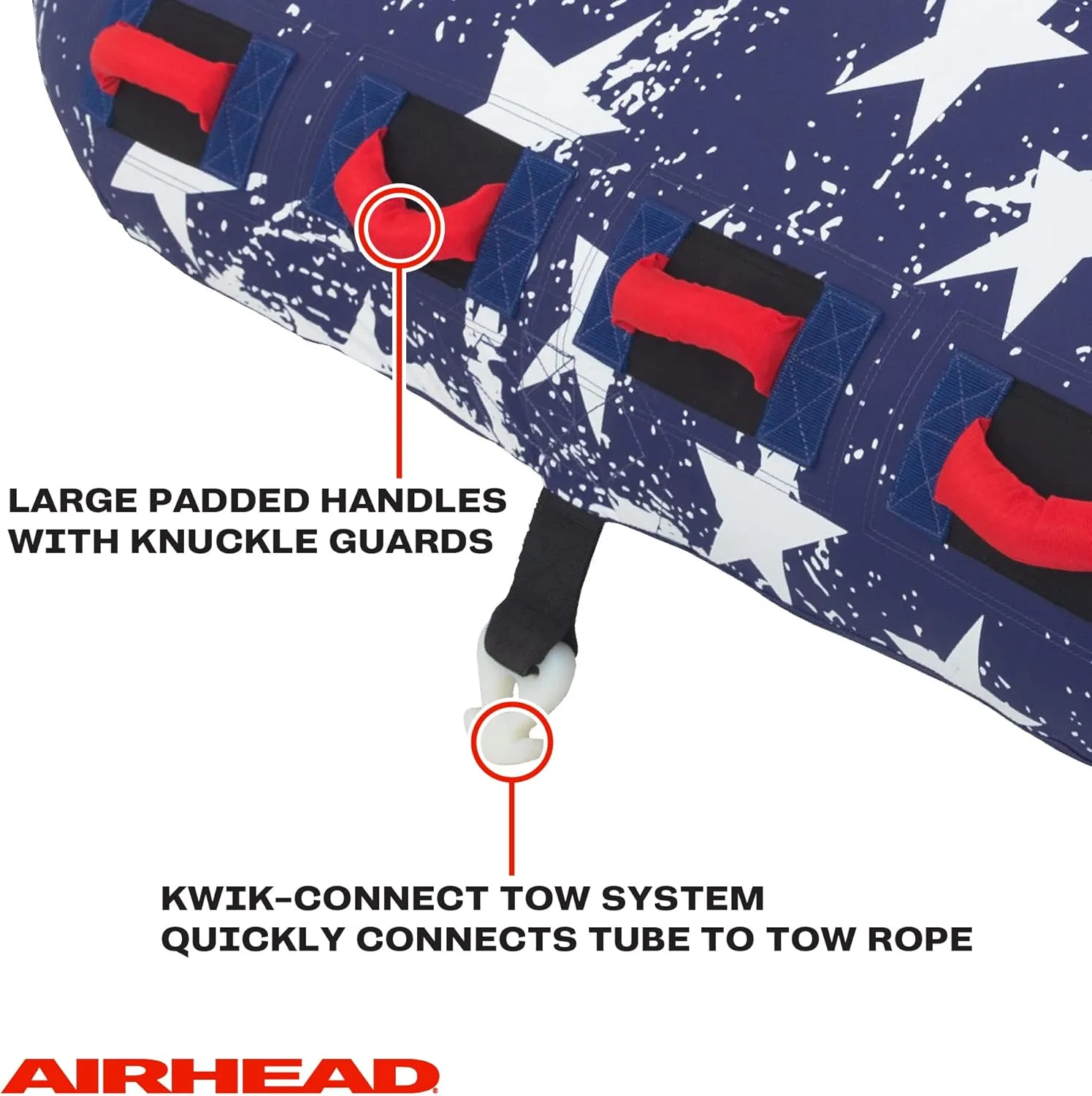 Sportsstuff Stars & Stripes | Towable Tube for Boating with 1-4 Rider Options