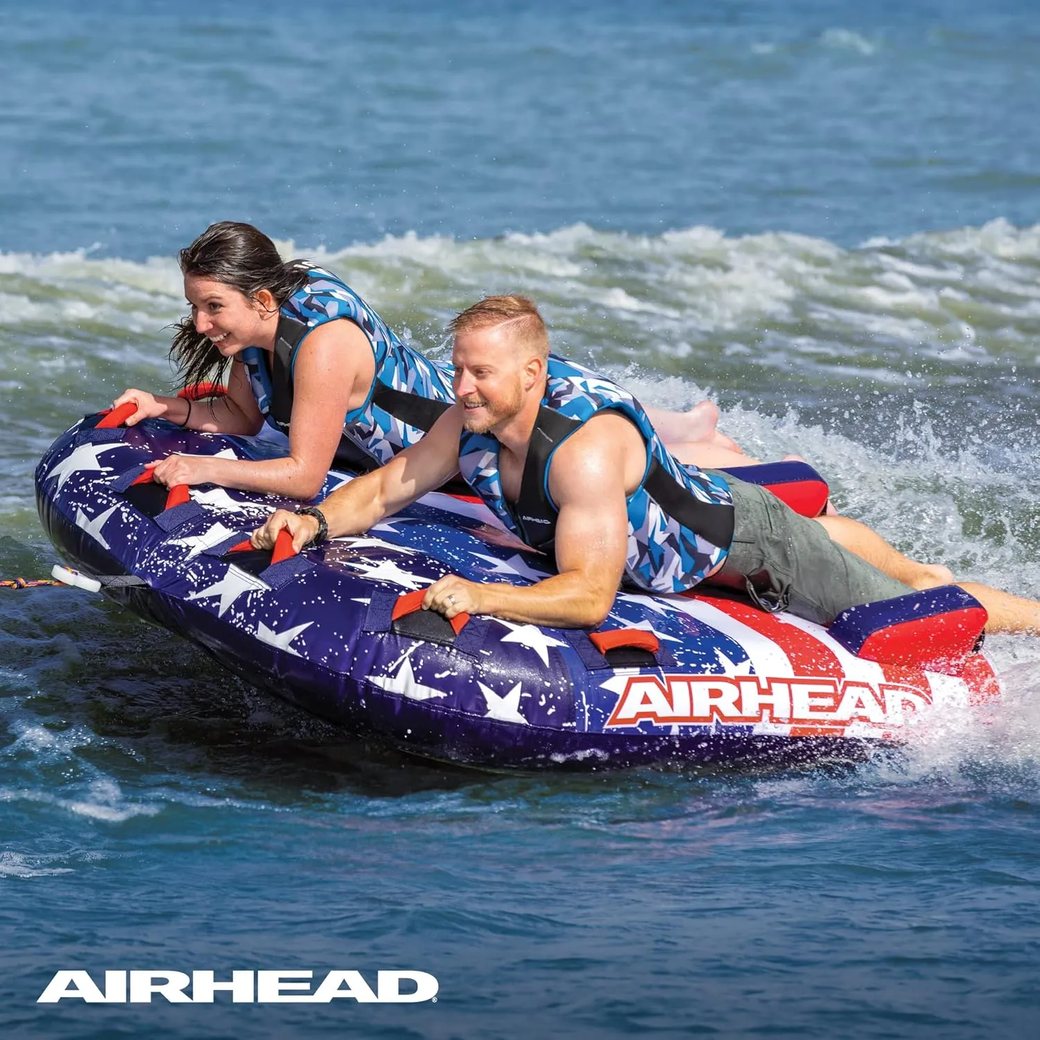 Sportsstuff Stars & Stripes | Towable Tube for Boating with 1-4 Rider Options
