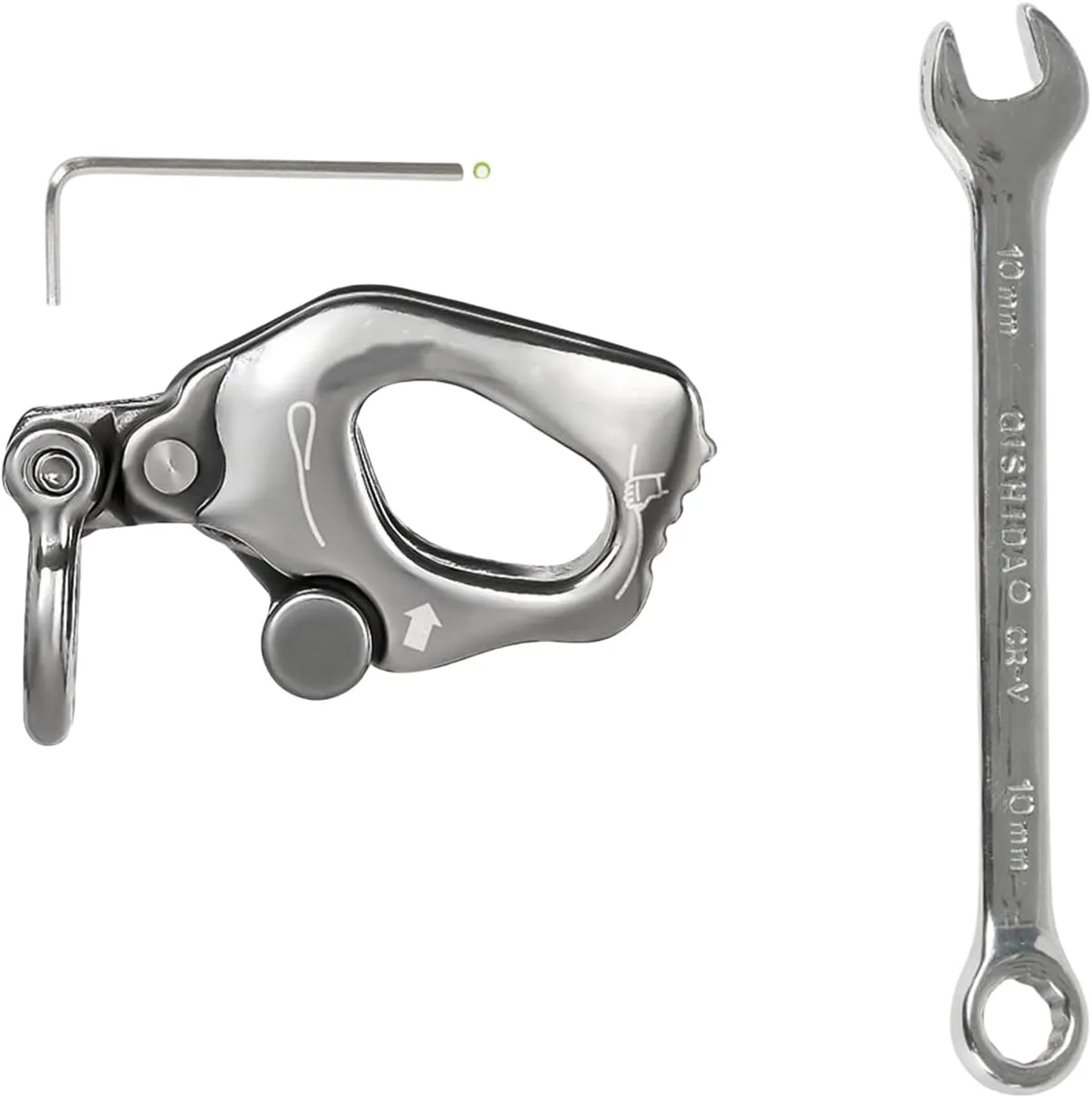 Stainless Steels Climb Descender Rigging Plate Rappel Rock Climbing Rescuing Belay Device Downhill Equipment Heavy Duty