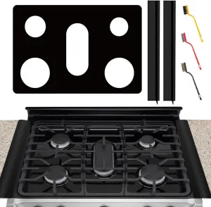Stove Cover For LG Gas Stove Top Protector For Model LGLDG4315 LRG4115 LRG4113 LDG4313 LRGL5825, LSGL6335DF - Upgraded 0.4MM Thickness Stove Top Cover Guard With 2PCS Stove Gap Covers