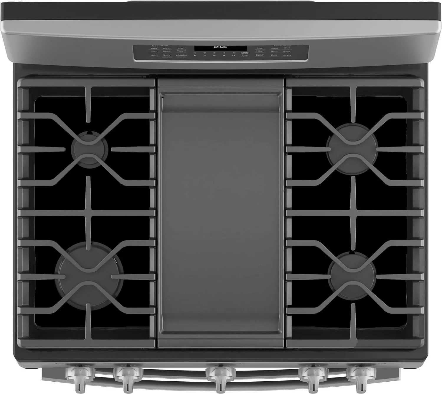 Stove Top Protector for General Electric GE Gas Range Stove Top, Custom Fit Ultra Thin Reusable Burner Splatter Spill Guard Protective Cover Liner - JGBS86SPSS