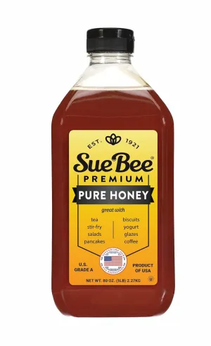 Sue Bee Pure Premium Honey From USA Beekeepers, 80 oz