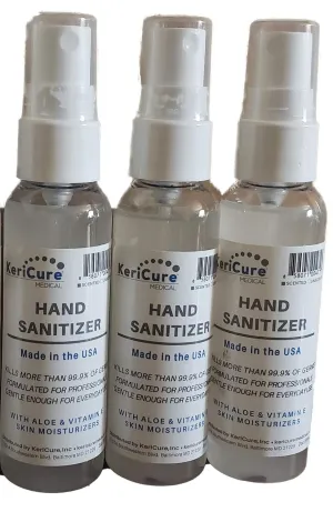 Super Moisturizing Peppermint Hand Sanitizer Sprays, 3 PACK, Moisturizes Hands with Invigorating Peppermint Essential Oils, Made in the USA, Woman Owned Small Biz