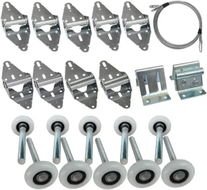 Surpass Garage Door Roller/Hinge/Top Bracket/Wire Rope (for 7' Height Doors)