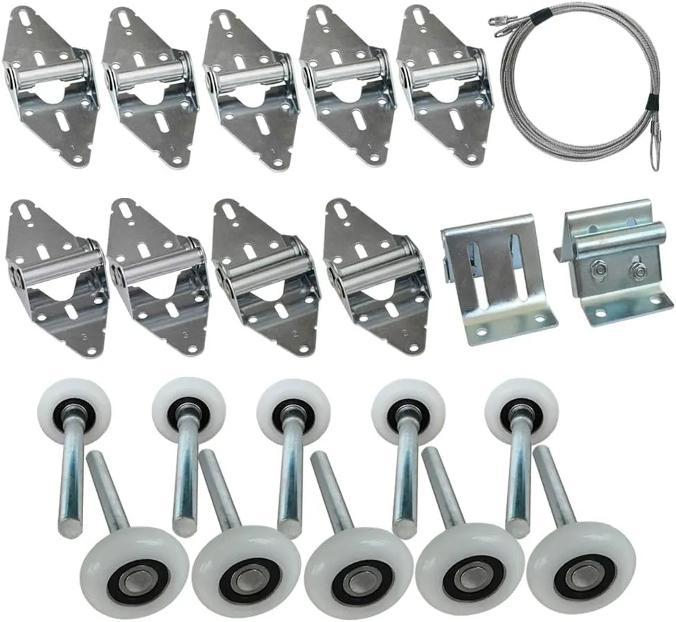 Surpass Garage Door Roller/Hinge/Top Bracket/Wire Rope (for 7' Height Doors)