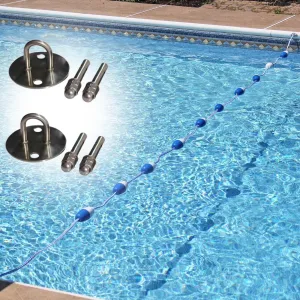 Swimming Pool Safety Float Line Divider Rope, Hotel Villa Pool Floating Warning Line with Hooks, 15 20 25 25 30 40 50 60 190 200 Ft Swim Lane Dividers Cord(3.3 ft)