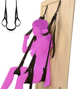 Swing Sex Adults Over The Door Swing Sex 400LBS Door Swing Sex Pure Romance Adult Hanging Love Swing Bondage Door Swing with Seat for Women Couples Sex Position Fantasy Door Swing Sweater