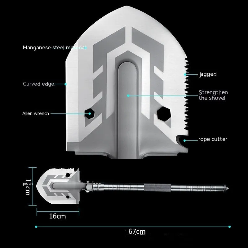 Tactical Shovel | Manganese Steel |Multifunctional