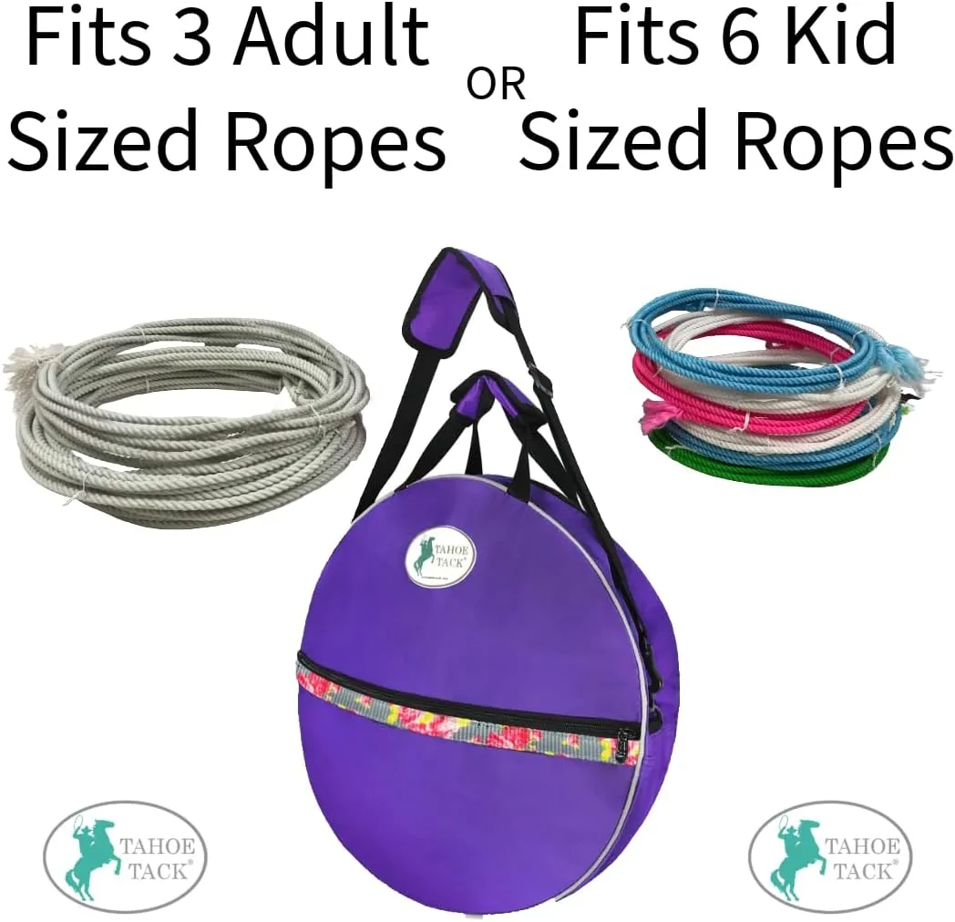 Tahoe Horse and Calf Roping 3 Ropes Carry Bag Custom Designed with Reflective and Overlay Trims Tack