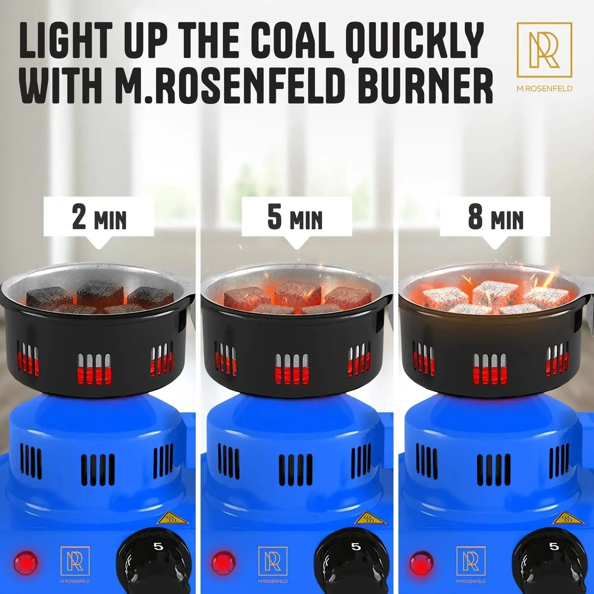 Tailored options Charcoal Charcoal Super affordable Burner Stove Starter Electric Electric Multipurpose Blue ETL
