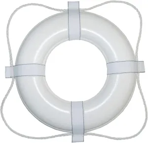 Taylor Made Products 380 30 Life Ring, White with White Rope