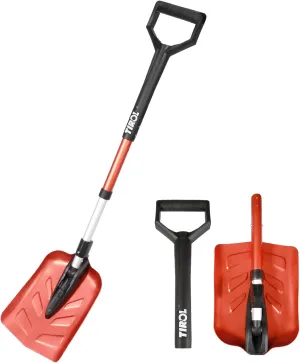 TIROL Flat Shovel, Garden Shovel, 35-40in Transfer Shovel for Kids, Planting, Beach, Gardening, Camping, Car, Snow, with Aluminum Head and D-Handle