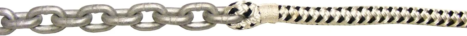 Titan 10517992, Anchor Rode Pre-Spliced with 15-Feet X 5/16-Inch G43 ISO HT Chain and 150-Feet X 9/16-Inch Double Braid Nylon Rope