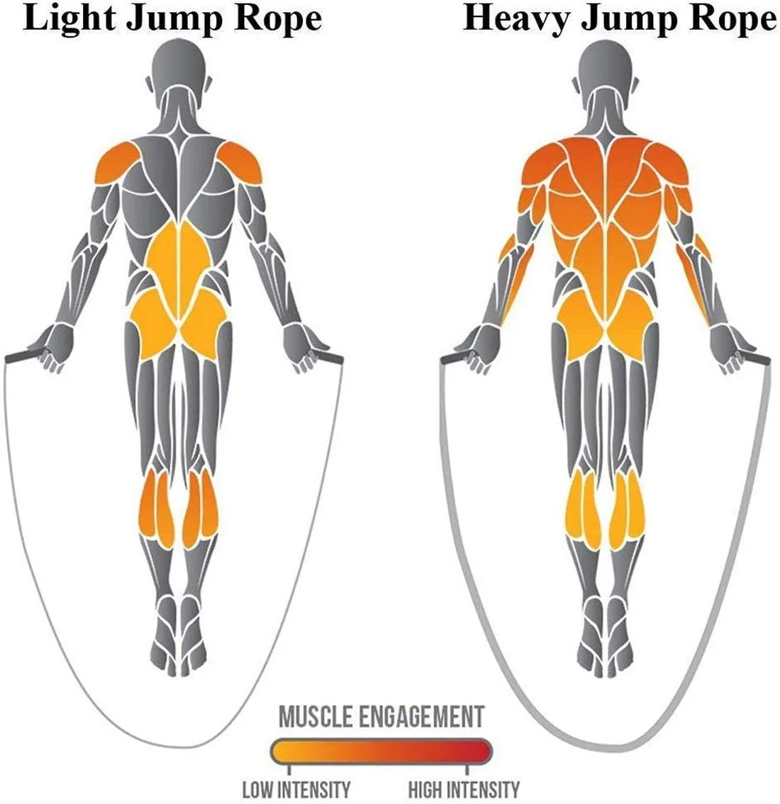 TONYKO Heavy Jump Rope Weighted Jump Rope for Men Women Total Body Workouts Power Training Improve Strength Building Muscle