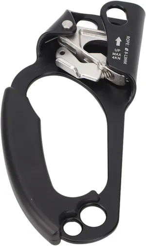 TOPINCN Hand Ascender, Stable Fixing Wear Resistant Spring Quick Roll Ascender Strong Grip for Outdoor (Left Black)