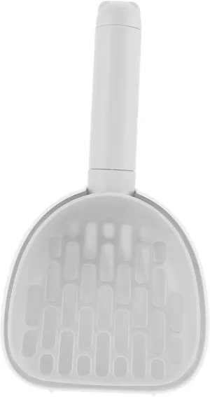 Toyvian Cat Litter Shovel Multi-Function Cat Litter Cat Poop Scoop Cat Litter Scoop Kitten Litter Scoops Litter Scooper Small Holes Self Tidy Cat Accessories Cat Sand Scooper Plastic White
