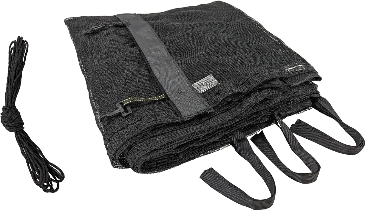 Trampoline Pro Trampoline Netting Replacement Designed for Strap Tie Down for 6 Straight or Angled Poles, Trampoline net Replacement for 12 ft 14 ft 15 ft Round Frame (Net Only)