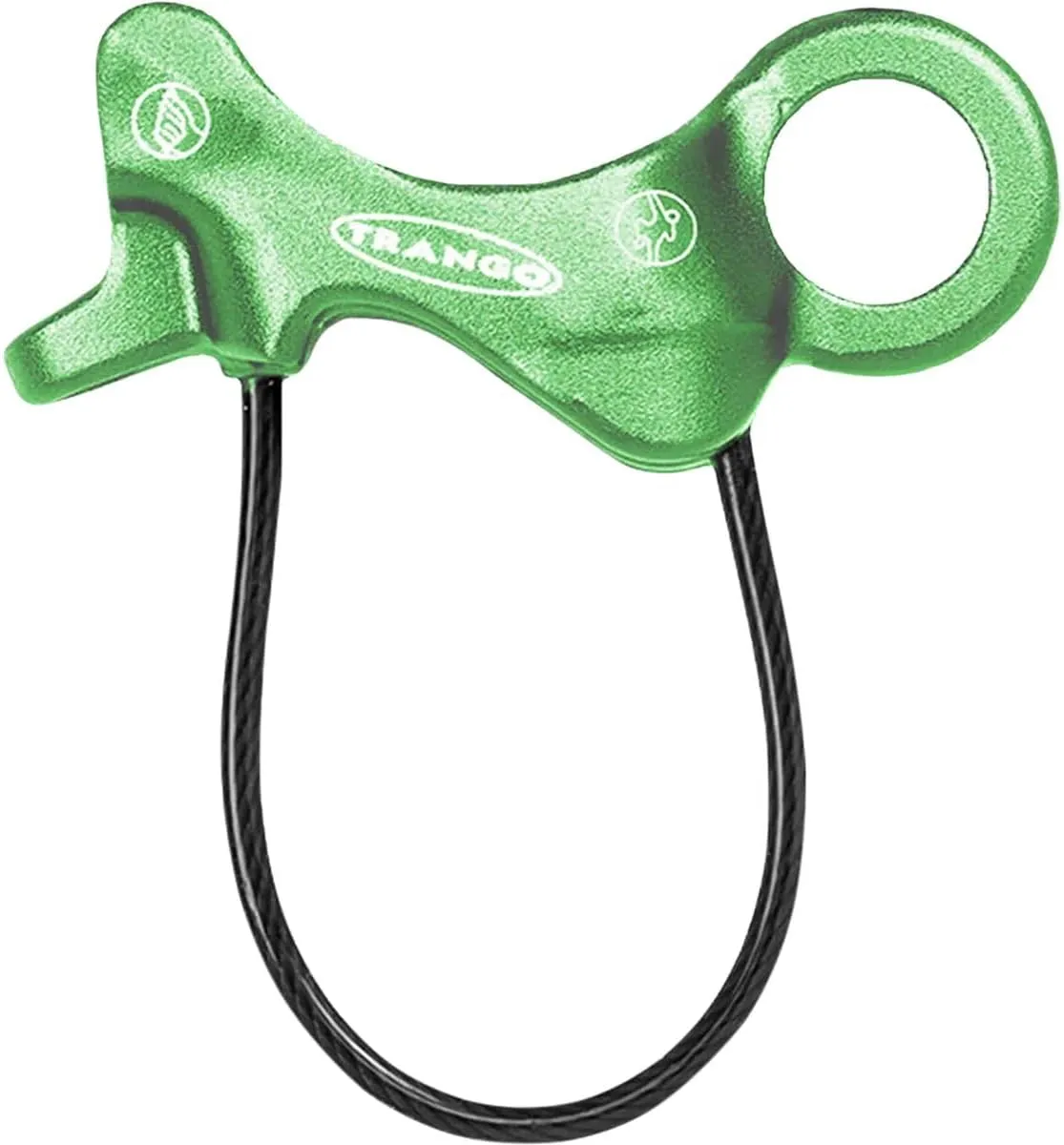 TRANGO Aries Belay Device (Green, 7.5-11mm Ropes) | Rock Climbing, Rappelling Protection