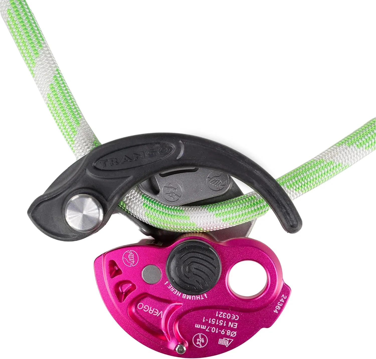 TRANGO Vergo | Assisted Braking Belay Device for Climbing - Lead & Top Belay