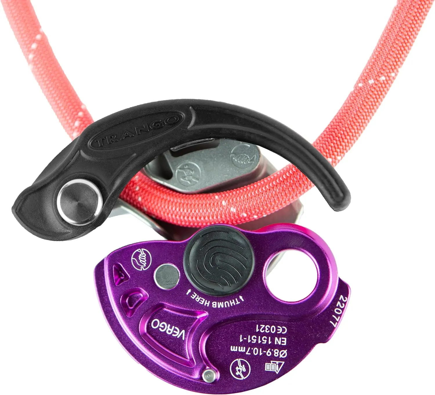 TRANGO Vergo | Assisted Braking Belay Device for Climbing - Lead & Top Belay
