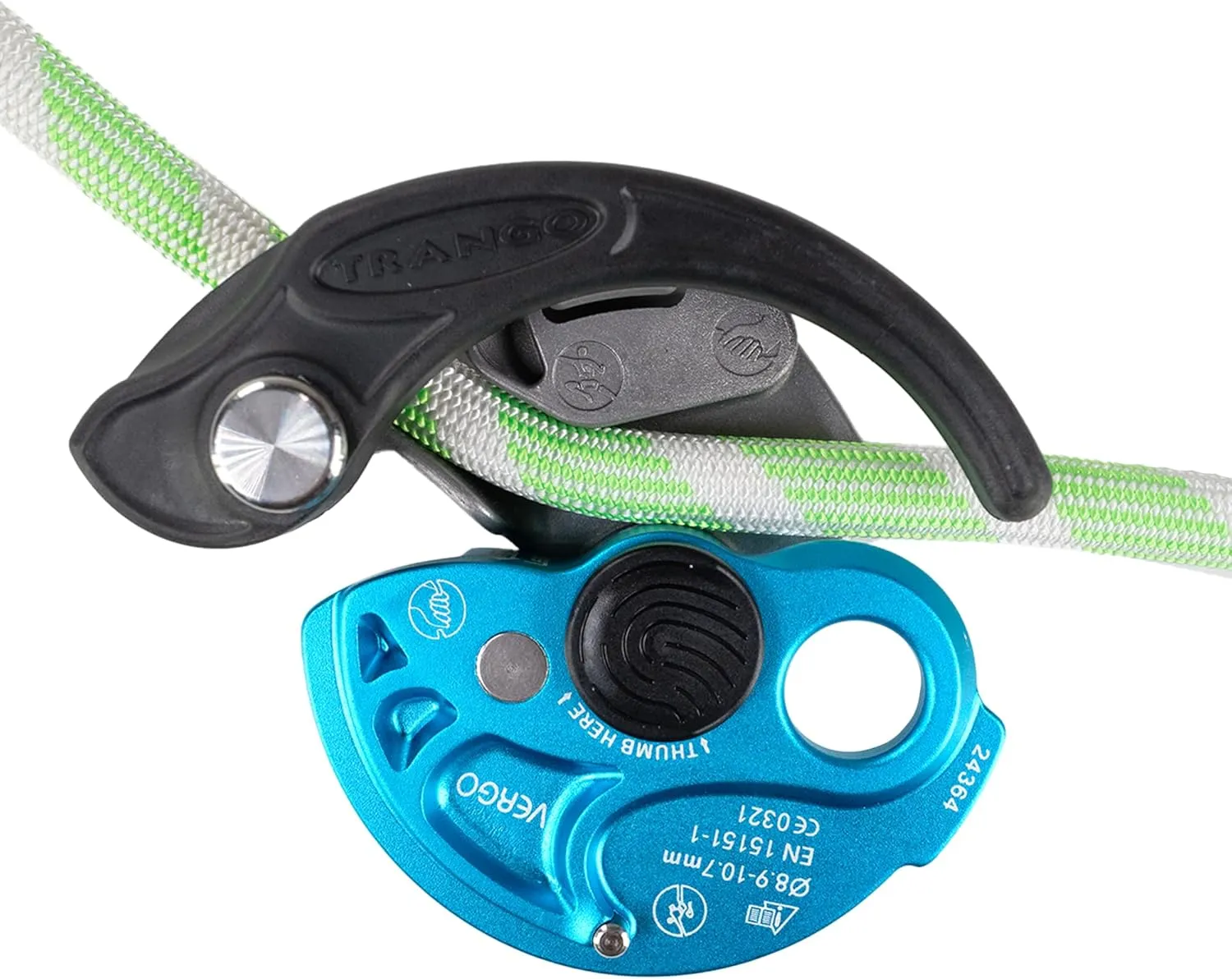 TRANGO Vergo | Assisted Braking Belay Device for Climbing - Lead & Top Belay