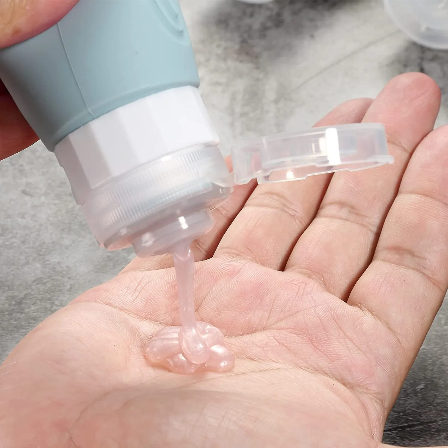 Travel Bottles for Toiletries, Tsa Approved 3Oz Travel Size Containers BPA Free Leak Proof Refillable Liquid Silicone Squeezable Travel Accessories for Shampoo Conditioner Lotion (4 Pack)