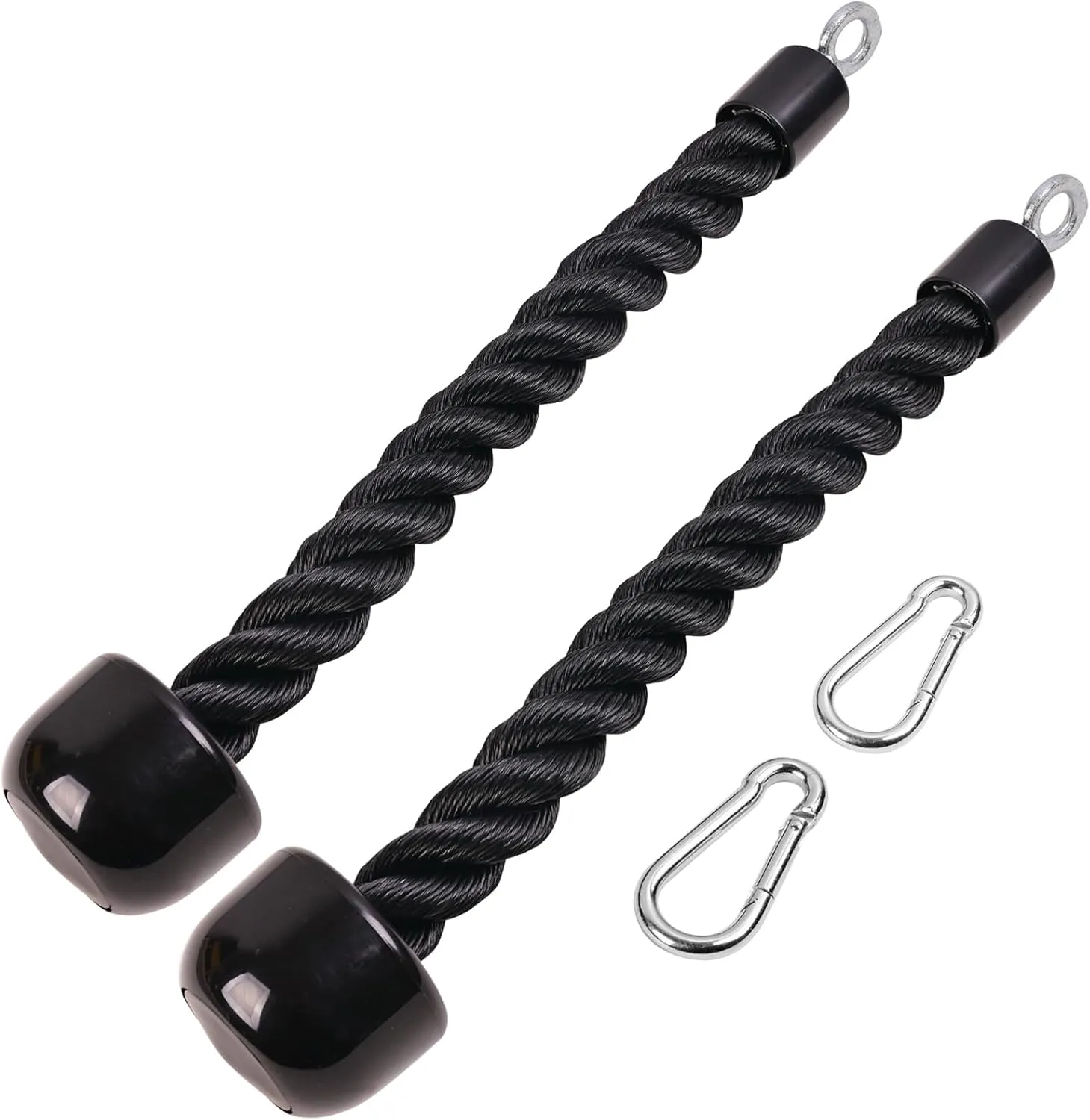 Tricep Rope Pull Down,Heavy Duty Triceps Kit Easy to Grip & Non Slip Cable Attachment Ideal for Home Gym Face Pulls Tricep Push Down Rope System