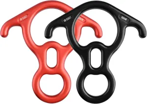 TRIWONDER Rescue Figure 8 Descender, 35kN 50kN Aluminum Rappelling Belay Gear Climbing Rigging Plate Downhill Equipment Heavy Duty