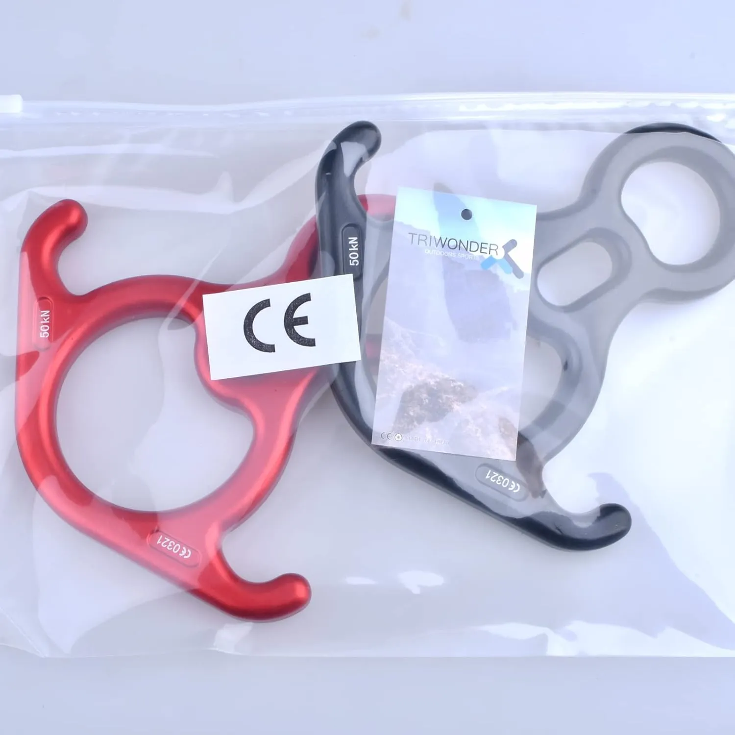 TRIWONDER Rescue Figure 8 Descender, 35kN 50kN Aluminum Rappelling Belay Gear Climbing Rigging Plate Downhill Equipment Heavy Duty