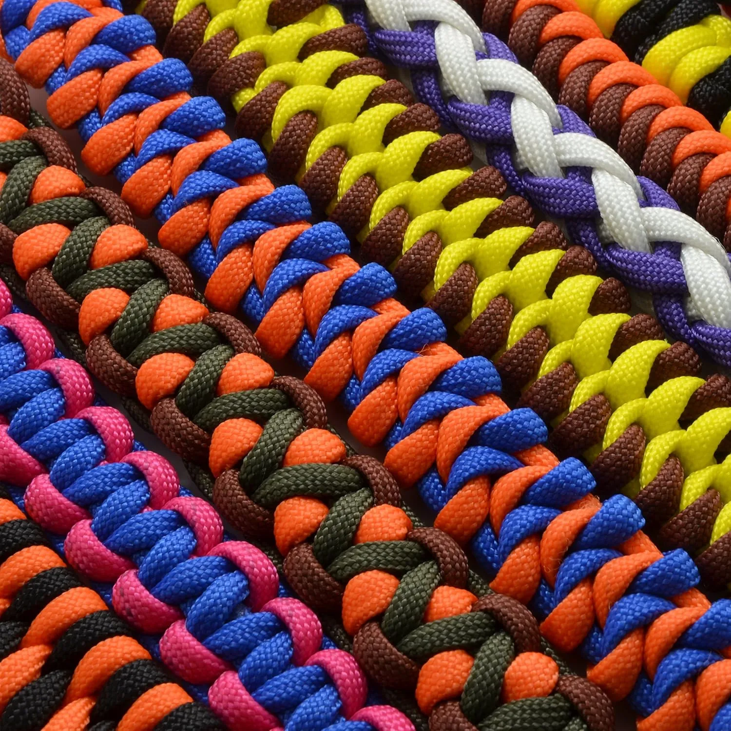 'Universal Survival Rope Made of tear-resistant Parachute Cord/Paracord 550 Core Rope Nylon, 550lbs, Total Length 15 m (50 ft) Colour: Brown – Brand Ganzoo