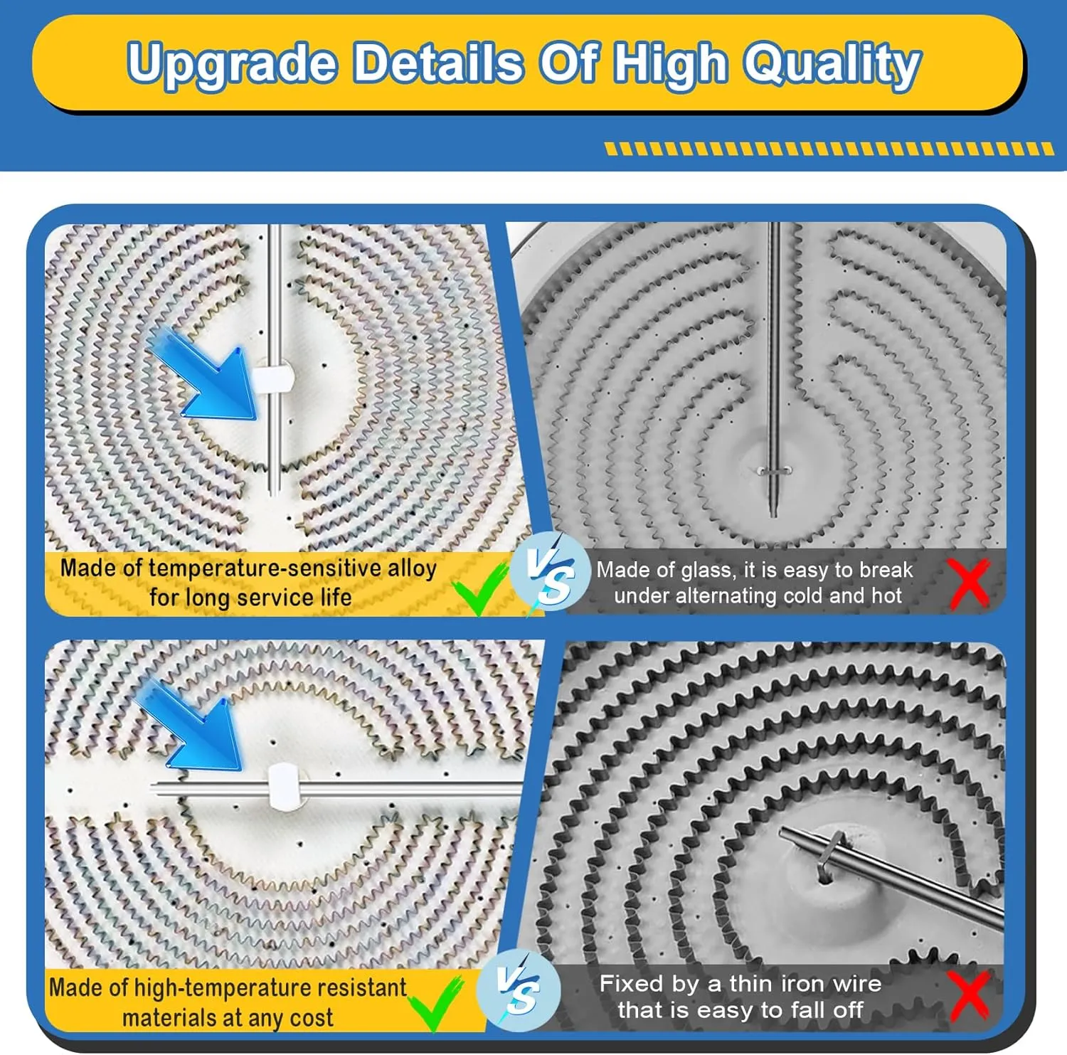 Upgrade Mee62385201 DG47-00067A 10in Dual Radiant Surface Element Fit For LG Electric Range, Compatible with Samsung Stove, 9"/6" Dual Replace MEE62385201 AP5683233, PS7795472-1, PS11720672