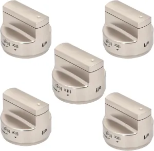 Upgraded W11101439 (5PCS) Oven Range Burner Knob, W10858251 Surface Burner Knob for Maytag Gas Stove Knobs, Fit for Maytag Stove knobs MGR6600FZ0, MGR6600FB0, MGR6600FZ1, MGR7700LZ1, MGR6600FW0