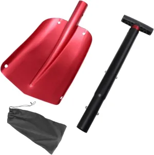 UPKOCH Retractable Snow Scraper Shovel Collapsible Emergency Vehicle Tool for Efficient Snow Removal Durable Aluminum Design for Suvs and Trucks with Bag