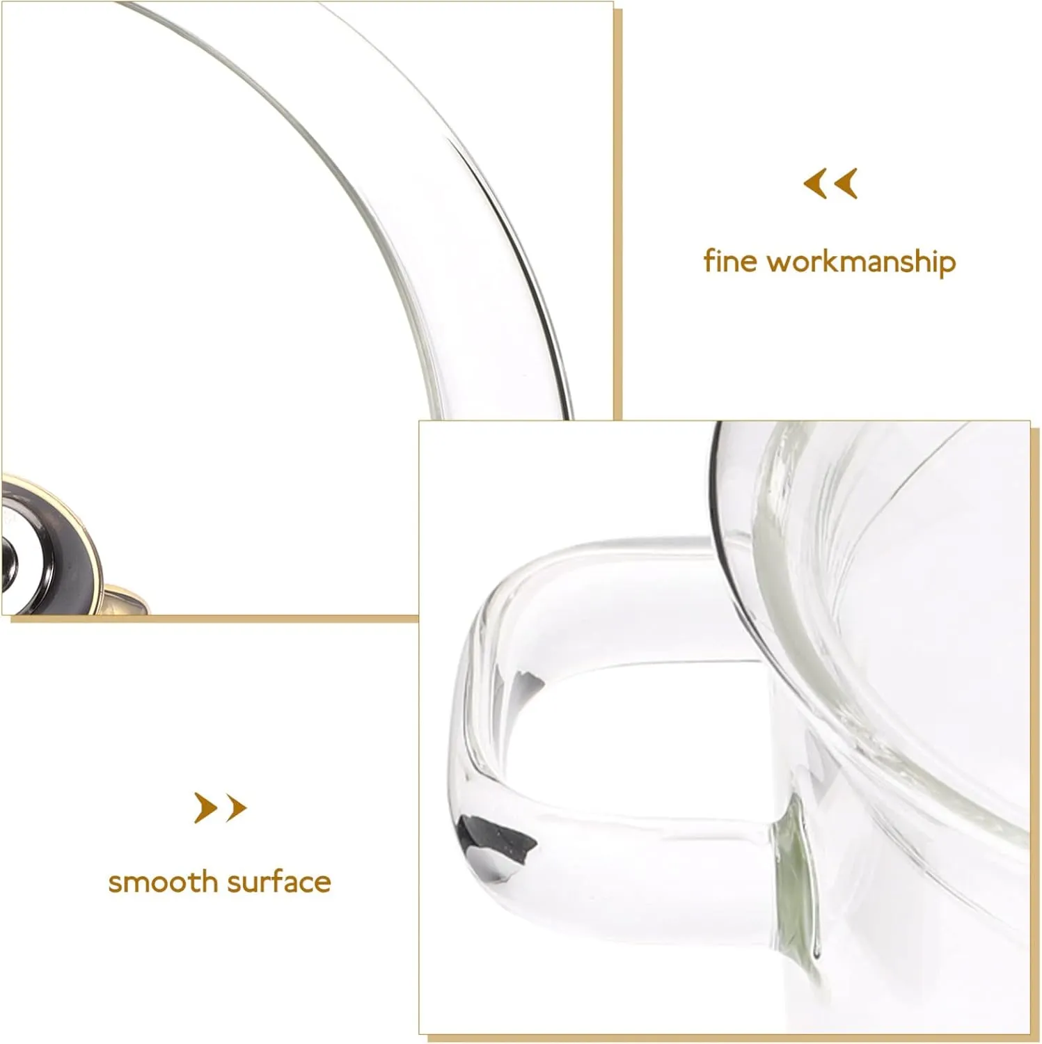 Vaguelly High Borosilicate Glass Stew Pot with Elk Style Lid Noodle and Soup Pot for Home Kitchen Heat-resistant and Easy to Clean Cookware