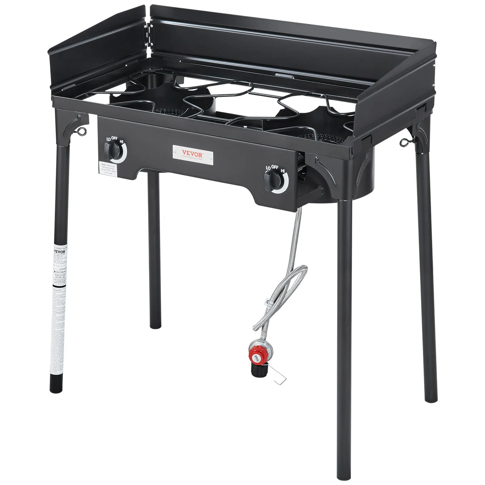 VEVOR Double Burner Outdoor Camping Stove, 60,000-BTU Cooking Stove
