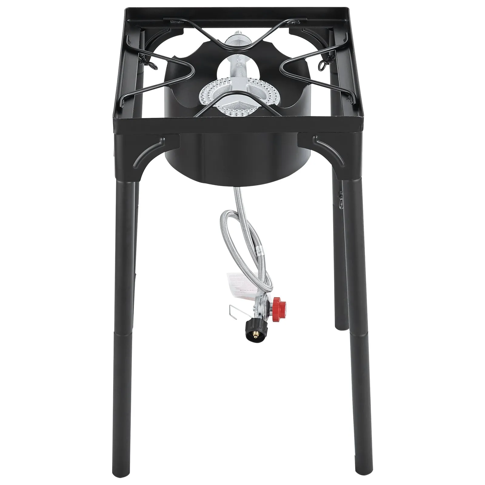 VEVOR Single Burner Outdoor Camping Stove - Heavy Duty Carbon Steel Gas Cooker