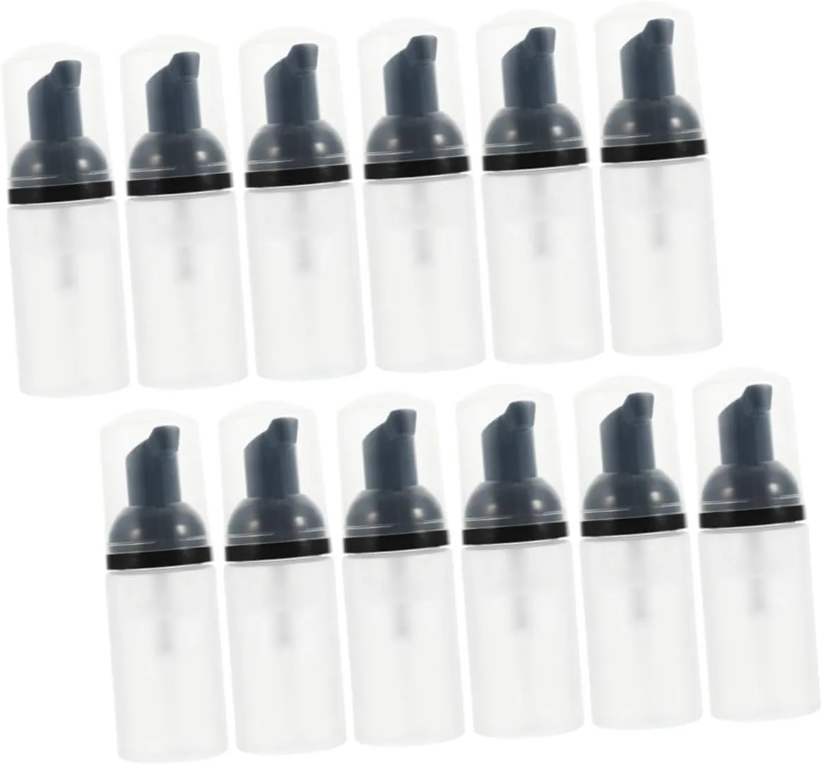 VICASKY 15PCS Travel Foaming Pump Dispenser Empty Foaming Bottles for Hand Soap and Cosmetics for Gym Bag Shower Use Durable and Easy to Use