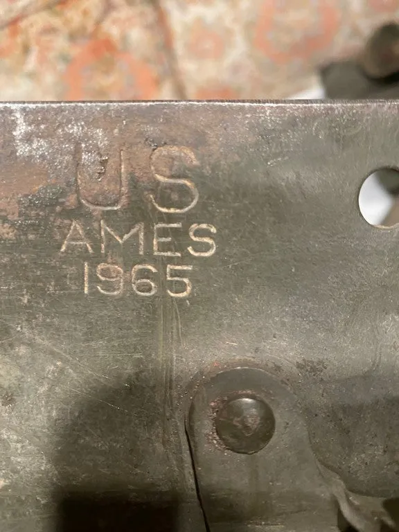 Vietnam Era US Military 1965 AMES Folding Trench Shovel Canvas Sheath
