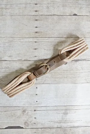 Vintage Rope Loop Leather Belt
