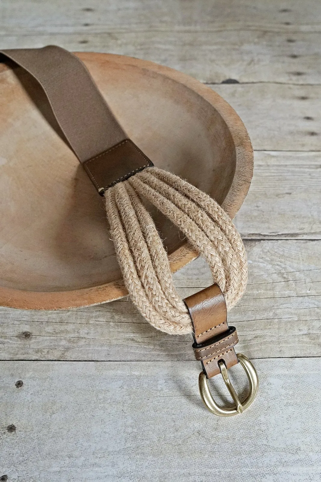 Vintage Rope Loop Leather Belt